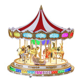17 in. Animated Light Show Carousel