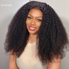 Afro Curly Glueless Free Parting 13x4 Frontal Lace Wig | Real HD Lace - US Only