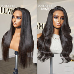 Hair PartingMax Glueless Wig Silky Straight 7x6 Closure HD Lace Pre Plucked & Bleached Breathable Cap - US Only
