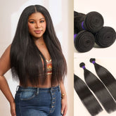 Too Easy Texture™ Yaki Straight 100% Virgin Human Hair Bundles 1pc / 3pcs - US Only