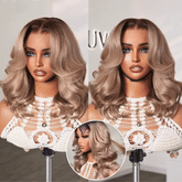 Ash Blonde Loose Body Wave 5x5 Closure Lace Glueless Wig Breathable Cap