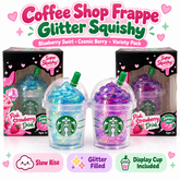 Coffee Shop Frappe Glitter Squishy Slow Rise Sensory Fidget Toy ASMR Stress Relief Kawaii Drink Gift