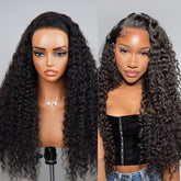 Full 13x6 Wear Go Deep Wave Glueless Wig HD Lace Front Wig Invisi Draw-string