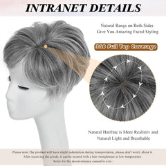 Breathable Short Hair Topper For Women - Effortless Beauty, Instantly