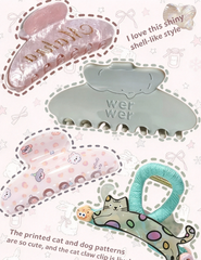 Cute Cartoon Acrylic Claw Clip Collection