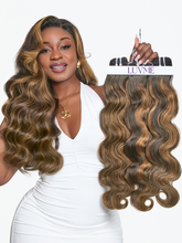 Brown Highlight Body Wave Bundles 100% Premium Remy Human Hair Bundles 1pc / 3pcs