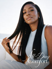 US Only | All-Day Comfort™ Wig 180% / 250% Density Bone Straight with Baby Hair PartingMax Glueless 7x6 Closure HD Lace Wig Pre-Cut Lace