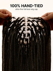 OwnScalp™ Lightweight Salon-Like Braids with a Real Scalp Look Full HD Lace Knotless Box Braided Wig - US Only
