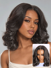 All-Day Curl Hold™ Premier Grade Hair Shoulder Length Body Wave CuticleAlign™ PartingMax Glueless 7x6 HD Lace Wig Pre-Cut Lace