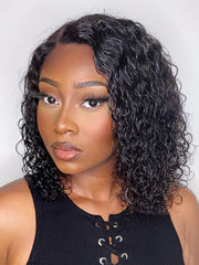 Wet and Wavy 5x5 Closure Pre-Cut Lace Water Wave Wig Glueless Side Part Human Hair Wig