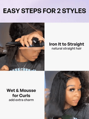 Wet and Wavy 5x5 Closure Pre-Cut Lace Water Wave Wig Glueless Side Part Human Hair Wig