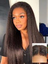 All-Day Comfort™ Wig 4C Kinky Edges Kinky Straight Glueless 7x6 Closure HD Lace Human Hair Wig Pre-Cut Lace