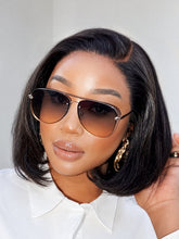 PreMax Wigs - Natural Black / Blonde Highlight C Part Glueless Lace Front Bob Wig Pre-cut Lace