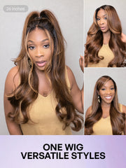 All-Day Comfort™ Wig 180% Density Honey Golden Blonde Loose Body Wave 7x6 Closure HD Lace Human Hair Wig Pre-Cut Lace