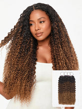 Miracle Knots Colored Crochet Hair Wet and Wavy Ombre | Mix Brown for Boho Braids | Crochet Weaves| Fulani Braids | Twists Pre-Separated Lightweight Full & Soft Pre-Looped Human Hair Extensions Protective Style