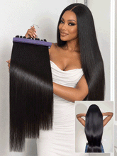 Originalive™ Bundles - 100% Unprocessed Raw Human Hair Natural Shiny Soft Long-lasting Premium Straight Hair Weft US Only