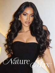 NatureMAX™ 250% Density Loose Wave Glueless Ear-to-ear 13x4 HD Lace Front High Density Wig Pre-Cut Lace Flexi-Fit Drawstring Cap