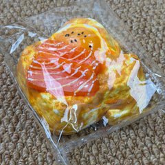 Salmon toast water squishy stress relief toy