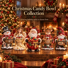 ๐ฏ๐ Christmas Sale โ 49% OFF โจ Lighted Christmas Candy Bowl Collection โ 5 Festive Holiday Designs