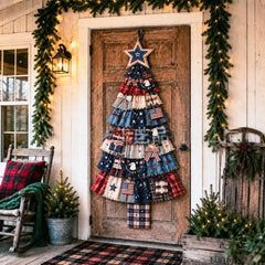 Beginner-Friendly DIY Oversized Patchwork Christmas Tree Door Hanging Kit | Complete Kit with All Tools & Step-by-Step Guide Included