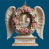 In Loving Memory - Personalized Custom Shape Mica Ornament - Christmas Gift For Family Members