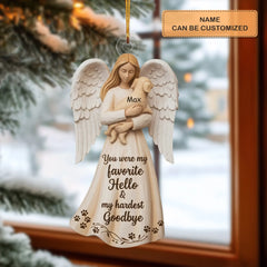 Always Beside Me - Personalized Custom Mica Ornament - Christmas Gift For Dog Lovers, Dog Mom, Dog Dad