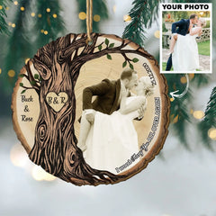 I Wood Marry You All Over Again - Personalized Photo Mica Ornament - Christmas Gift For Couples AGCDH009