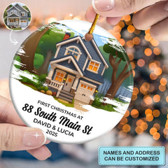 Our Story Begins - Ceramic Ornament - Christmas Gift For Family Members - AGP0QQ047