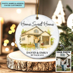 Watercolor Dwelling - Ceramic Ornament - Christmas Gift For Famliy Members AGP0HT039