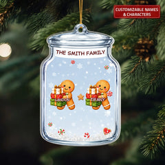 Cookie Jar - Personalized Custom Shape Mica Ornament - Christmas Gift For Family