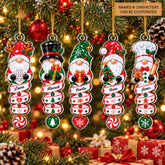 Crystal Gnome Christmas - Personalized Custom Shape Mica Ornament - Christmas Gift For Kids, Family
