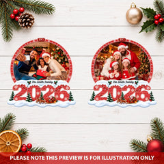 Our Family Christmas - Personalized Custom Shape Mica Ornament - Christmas Gift for Family
