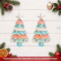 Christmas Tree - Personalized Custom Shape Mica Ornament - Christmas Gift for Family