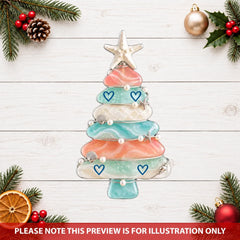 Christmas Tree - Personalized Custom Shape Mica Ornament - Christmas Gift for Family