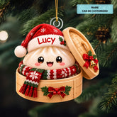Christmas Dumpling - Personalized Custom Shape Mica Ornament - Christmas Gift For Friends, Family