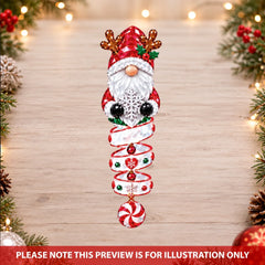 Crystal Gnome Christmas - Personalized Custom Shape Mica Ornament - Christmas Gift For Kids, Family