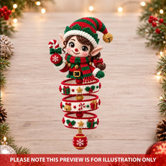 Christmas Spin - Personalized Custom Shape Mica Ornament - Christmas Gift For Kids, Family