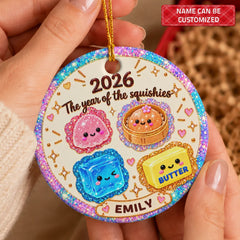 Glittery Squishies - Ceramic Ornament - Christmas Gift For Friends, Family
