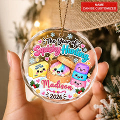 The Year Of Squishy Hunting - Glass Ornament - Christmas Gift For Kids, Family