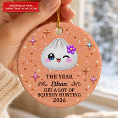A Lot of Squishy Hunting - Ceramic Ornament - Christmas Gift For Friends, Family