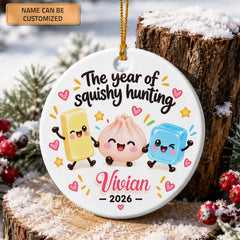 Squishy Hunting - Ceramic Ornament - Christmas Gift For Kids, Family