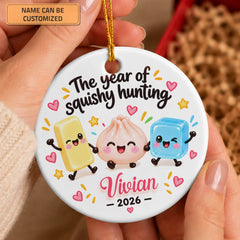 Squishy Hunting - Ceramic Ornament - Christmas Gift For Kids, Family