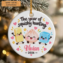 Squishy Hunting - Ceramic Ornament - Christmas Gift For Kids, Family