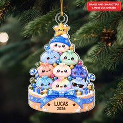 Dumpling Tree - Personalized Custom Shape Mica Ornament - Christmas Gift For Kids, Family