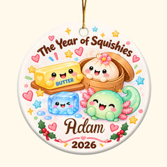 Year Of Squishies - Ceramic Ornament - Christmas Gift For Kids, Family