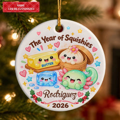 Year Of Squishies - Ceramic Ornament - Christmas Gift For Kids, Family