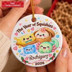 Year Of Squishies - Ceramic Ornament - Christmas Gift For Kids, Family