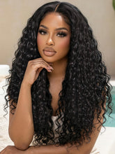 7x5 water wave glueless human hair wig 28 Inch