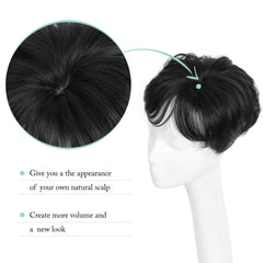Hot Sale Short Hair Topper for Thinning Hair – Natural Look, Easy Clip-In