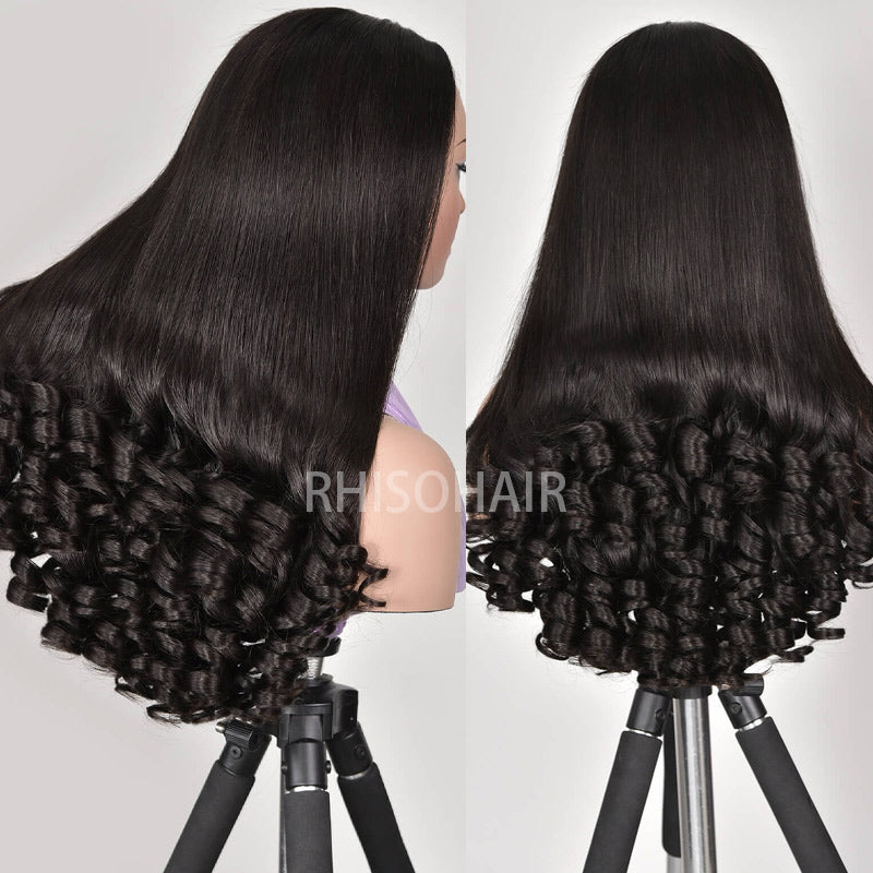 Luxury Custom Wig 300% Density BaBa Curl Wigs Salon-Quality Transparent HD Lace Front Wigs With Wavy Ends Funmi Curl Wig